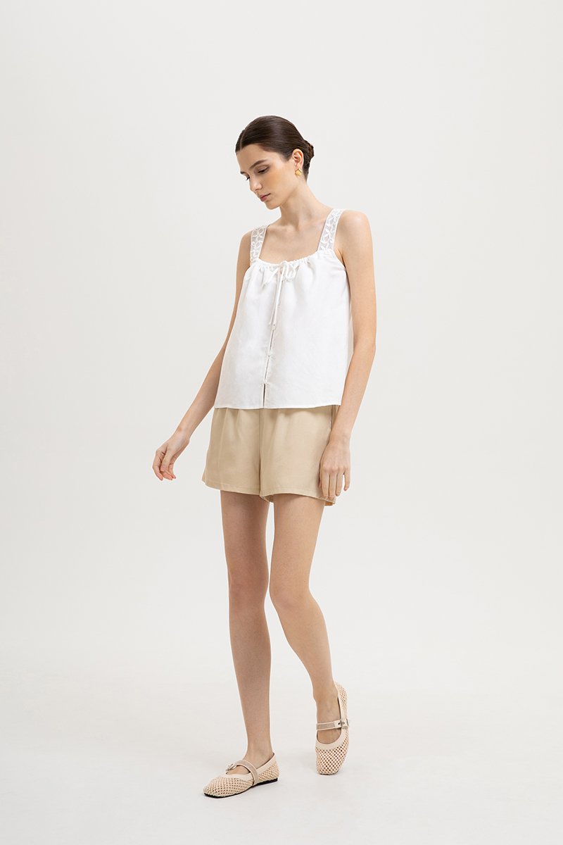 FRESCA CROCHET STRAP TOP