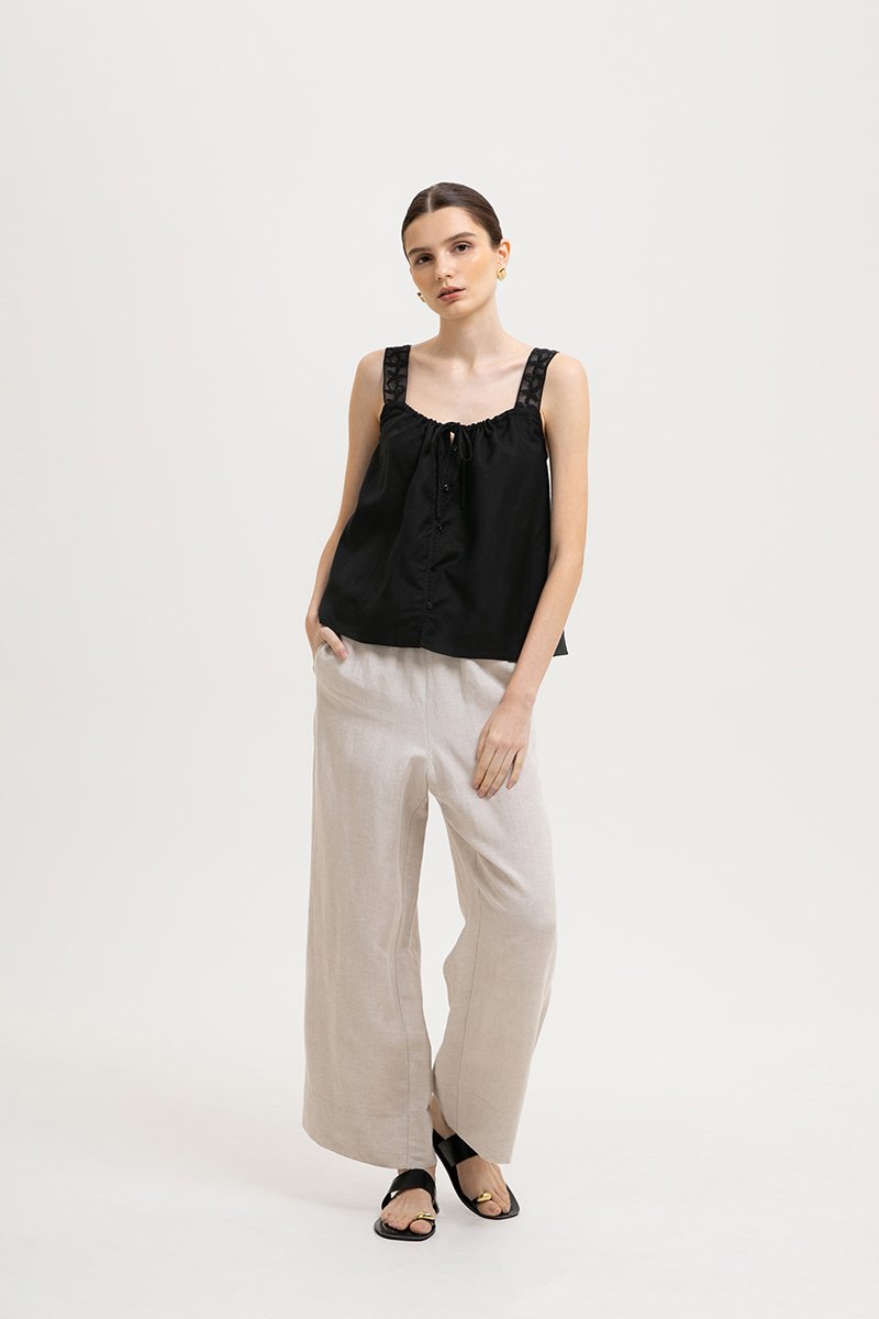 FRESCA CROCHET STRAP TOP