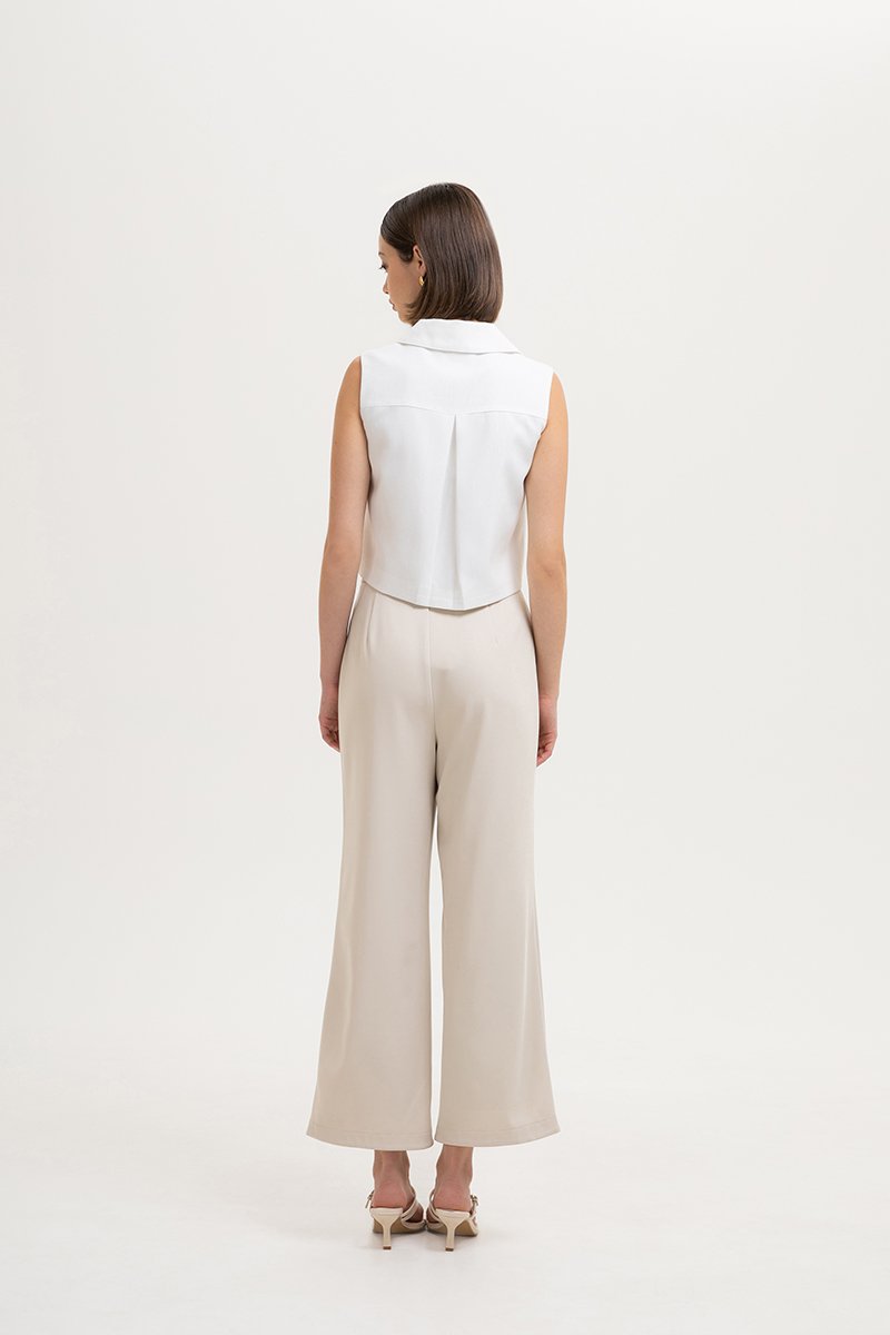 JULIA PATCH POCKET VEST TOP JULIA PATCH POCKET VEST TOP