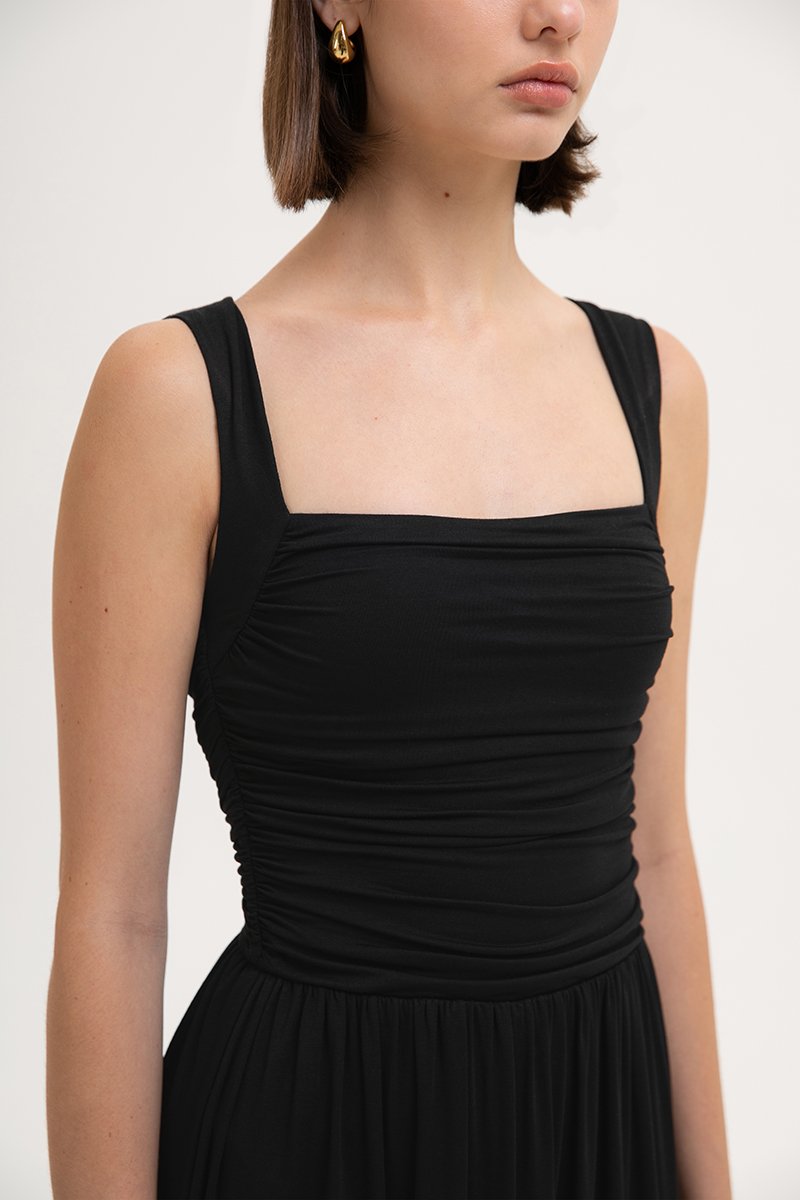 ASHLEY RUCHED DROPWAIST MODAL DRESS ASHLEY RUCHED DROPWAIST MODAL DRESS