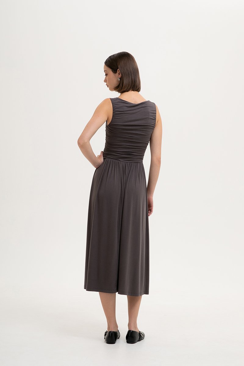 ASHLEY RUCHED DROPWAIST MODAL DRESS ASHLEY RUCHED DROPWAIST MODAL DRESS