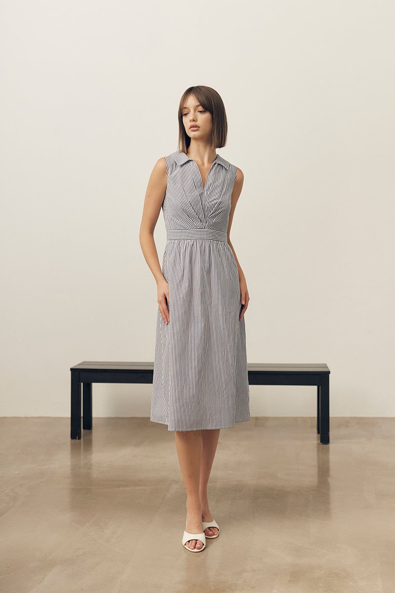 CHARLETTE STRIPE SHIRT DRESS