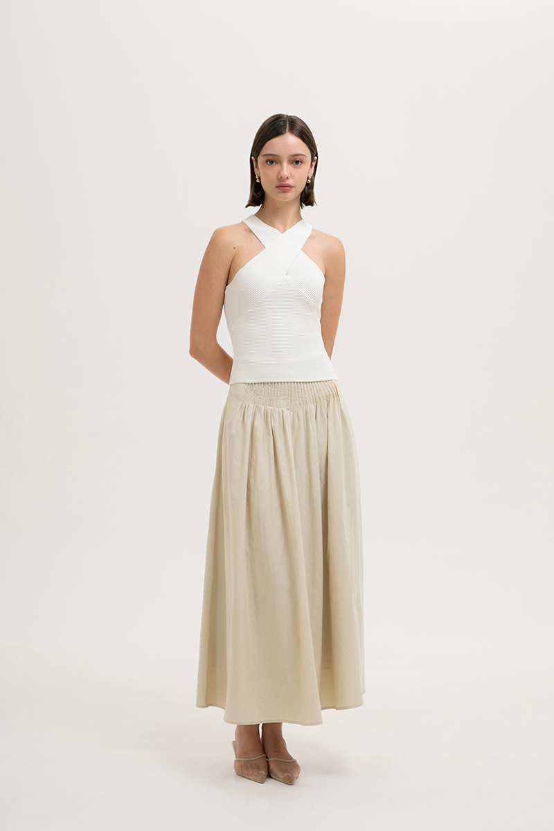 AVA CROSSOVER KNIT TOP