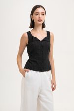 CHLOE TEXTURED COTTON TOP CHLOE TEXTURED COTTON TOP