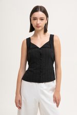 CHLOE TEXTURED COTTON TOP CHLOE TEXTURED COTTON TOP