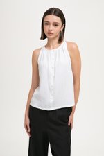 CARLYN BUTTONDOWN MUSLIN TOP CARLYN BUTTONDOWN MUSLIN TOP