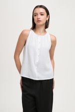 CARLYN BUTTONDOWN MUSLIN TOP CARLYN BUTTONDOWN MUSLIN TOP