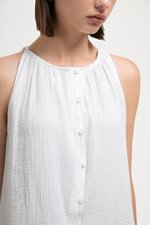 CARLYN BUTTONDOWN MUSLIN TOP CARLYN BUTTONDOWN MUSLIN TOP