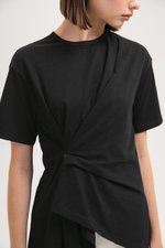 *BACKORDER* ROCHELLE ASYMMETRIC PLEAT TEE *BACKORDER* ROCHELLE ASYMMETRIC PLEAT TEE