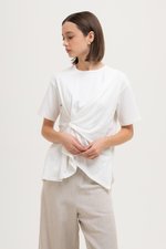 *BACKORDER* ROCHELLE ASYMMETRIC PLEAT TEE *BACKORDER* ROCHELLE ASYMMETRIC PLEAT TEE