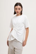 *BACKORDER* ROCHELLE ASYMMETRIC PLEAT TEE *BACKORDER* ROCHELLE ASYMMETRIC PLEAT TEE
