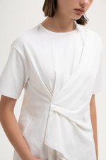 *BACKORDER* ROCHELLE ASYMMETRIC PLEAT TEE *BACKORDER* ROCHELLE ASYMMETRIC PLEAT TEE