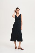 *BACKORDER* AURIELLE WAIST TIE LINEN DRESS