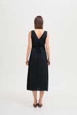 *BACKORDER* AURIELLE WAIST TIE LINEN DRESS
