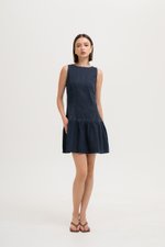 *BACKORDER* AUDREY DROP WAIST DENIM MINI DRESS *BACKORDER* AUDREY DROP WAIST DENIM MINI DRESS
