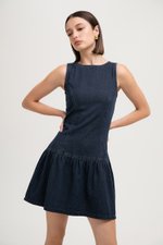 *BACKORDER* AUDREY DROP WAIST DENIM MINI DRESS *BACKORDER* AUDREY DROP WAIST DENIM MINI DRESS