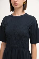MAUDEY SMOCKED TEE DRESS