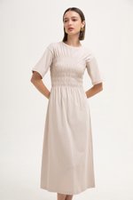 MAUDEY SMOCKED TEE DRESS