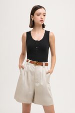 MAVIE SCOOP NECK BUTTON DOWN TANK TOP MAVIE SCOOP NECK BUTTON DOWN TANK TOP