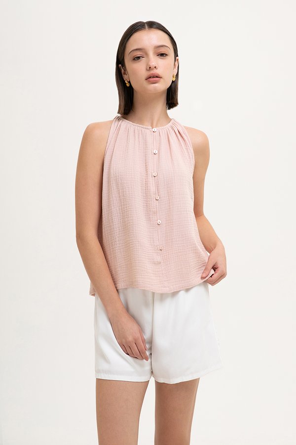 CARLYN BUTTONDOWN MUSLIN TOP