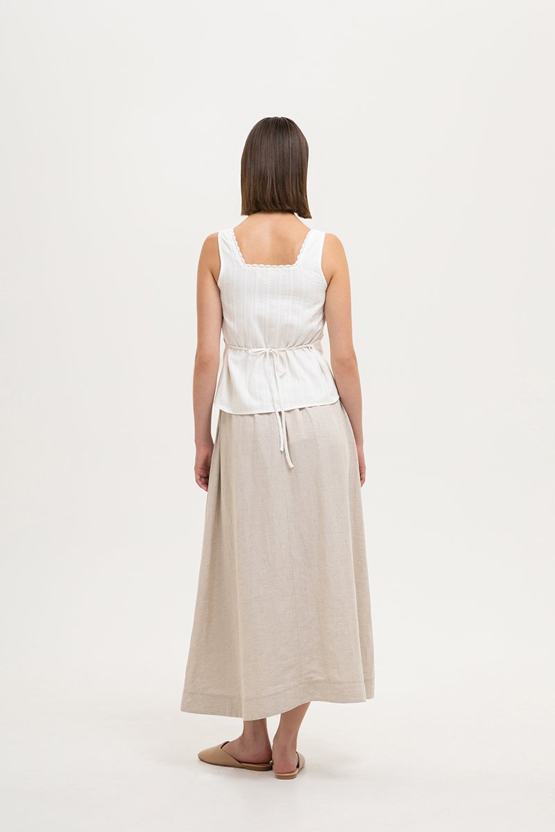 CHLOE TEXTURED COTTON TOP