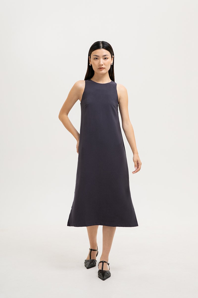 MARCY COLUMN MIDI DRESS