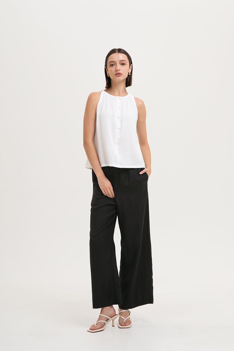 CARLYN BUTTONDOWN MUSLIN TOP