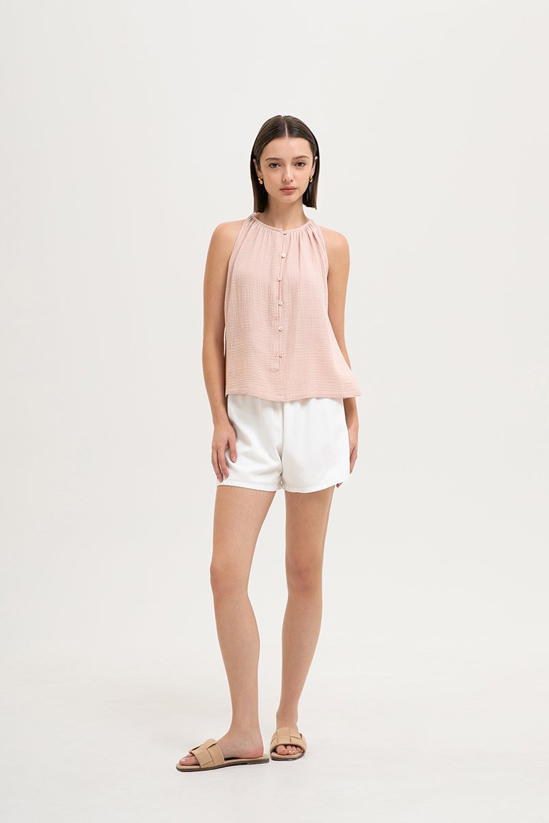 CARLYN BUTTONDOWN MUSLIN TOP