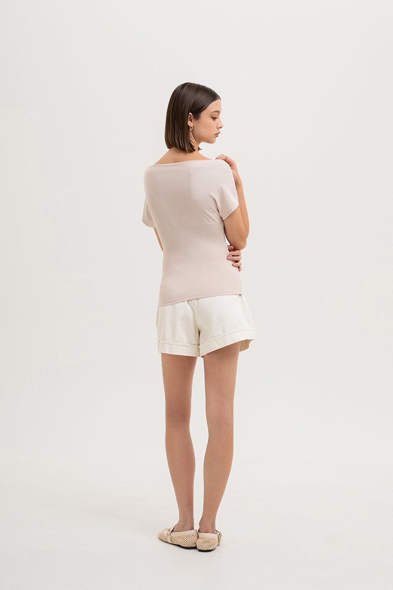 RACHAEL OFF SHOULDER TEE