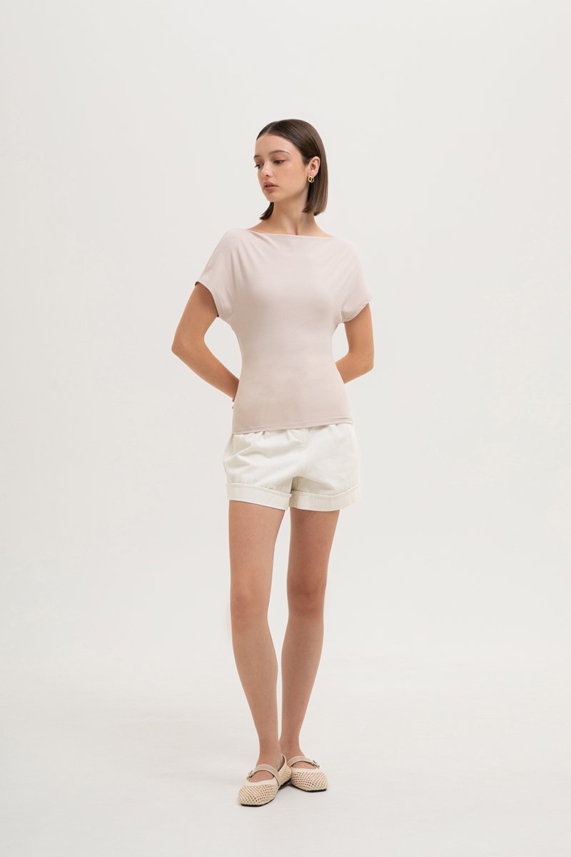 RACHAEL OFF SHOULDER TEE
