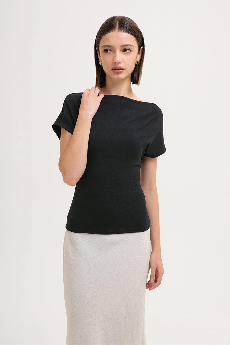 RACHAEL OFF SHOULDER TEE