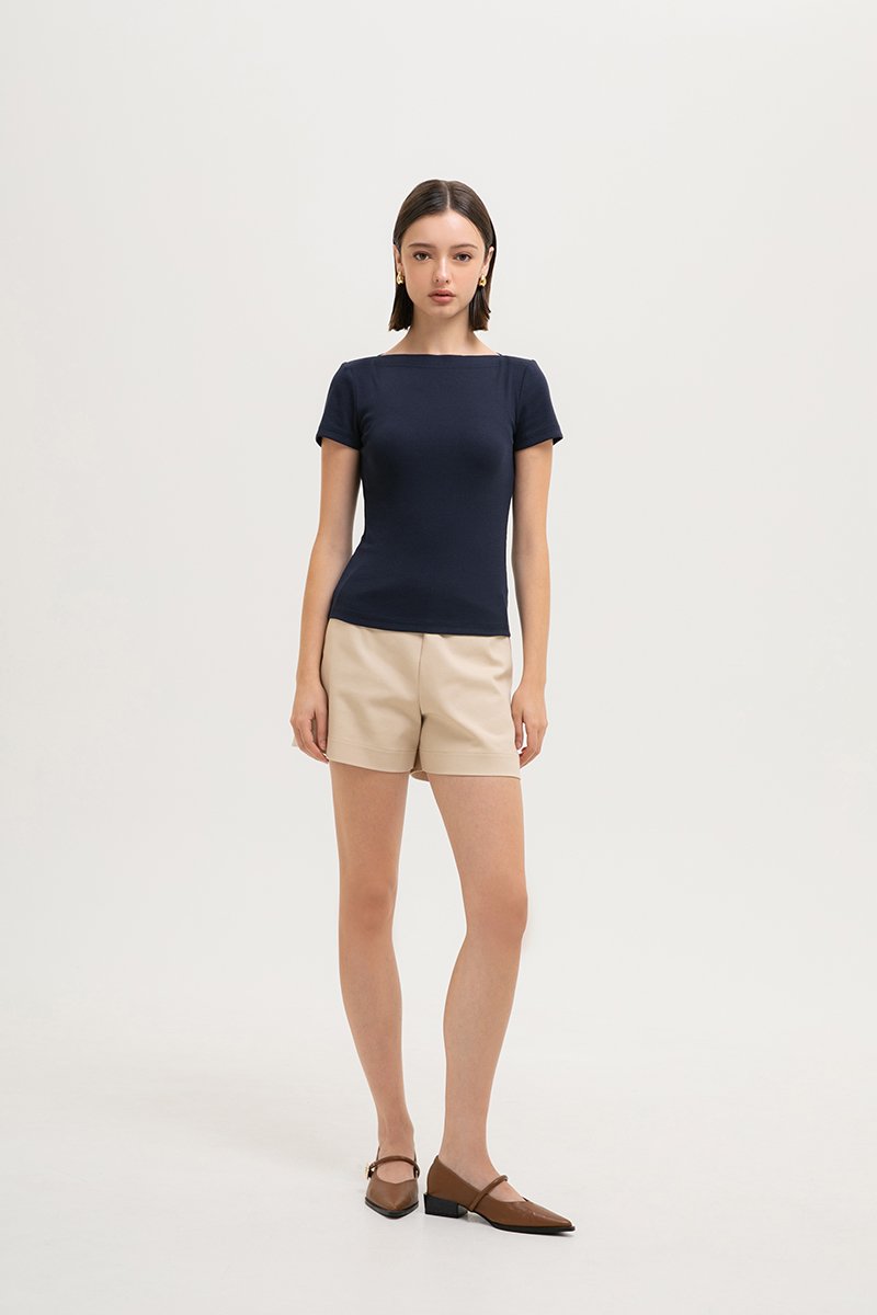 BRIDGET BOAT NECK T-SHIRT