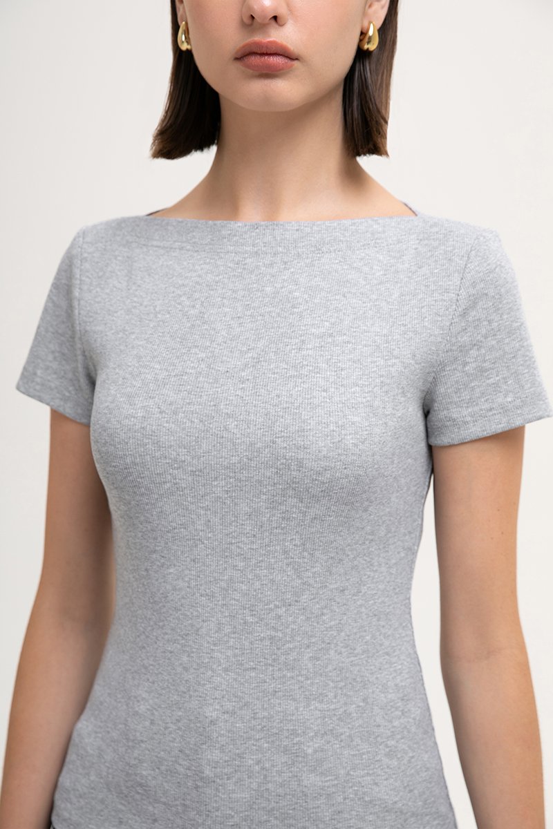 BRIDGET BOAT NECK T-SHIRT