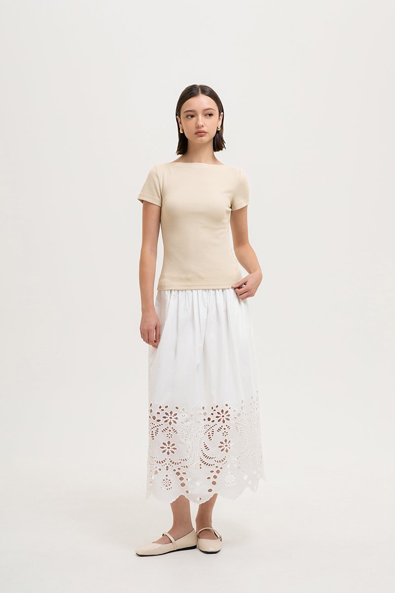 BRIDGET BOAT NECK T-SHIRT