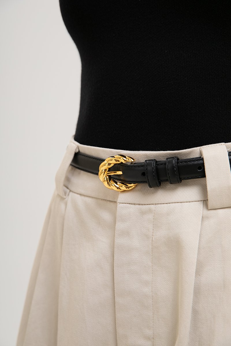GIA TWISTED BUCKLE BELT