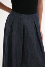 *BACKORDER* SABINE PLEATED DENIM SKIRT