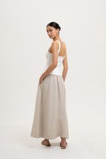 CARLY SCALLOP EDGE RIBBED TANK TOP