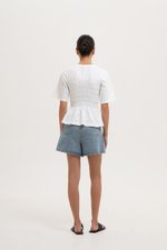 MABEL SMOCKED T-SHIRT