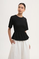 MABEL SMOCKED T-SHIRT