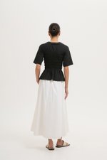 MABEL SMOCKED T-SHIRT