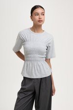 MABEL SMOCKED T-SHIRT