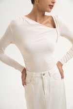 CARLIE ASYMMETRIC LONG SLEEVE TOP