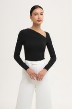 *BACKORDER* CARLIE ASYMMETRIC LONG SLEEVE TOP
