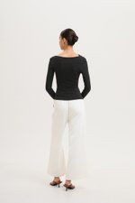 *BACKORDER* CARLIE ASYMMETRIC LONG SLEEVE TOP