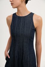 *BACKORDER* VARRA PANELLED DENIM DRESS