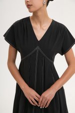 MARTINA CONTRAST PANELLED MIDI DRESS