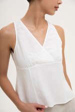 KADY CROSS OVER LINEN TOP
