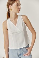 KADY CROSS OVER LINEN TOP