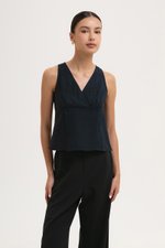 KADY CROSS OVER LINEN TOP