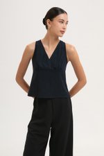 KADY CROSS OVER LINEN TOP